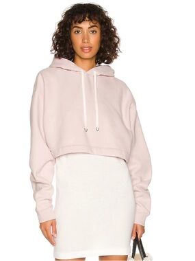 Shoreditch Ski Club Kit Soft Touch Hoodie Womens Medium Oversized Cropped FLAWED